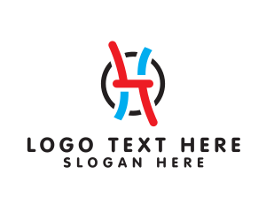 Round - Stylish Modern Letter H logo design