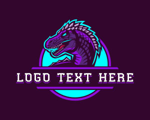 Dragon - Prehistoric Spinosaurus Dinosaur logo design