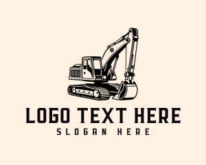 Heavy Machinery - Heavy Machinery Excavation Construction logo design