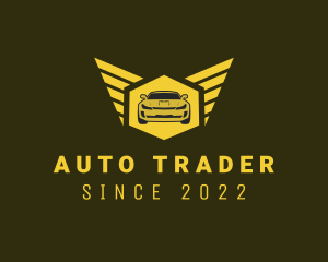 Dealer - Golden Sports Car logo design