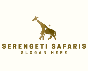 Tanzania - Giraffe Wildlife Animal logo design