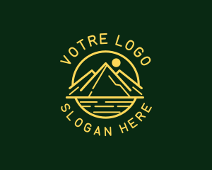 High Mountain Peak  Logo
