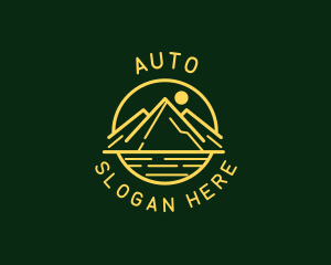 Campground - High Mountain Peak logo design