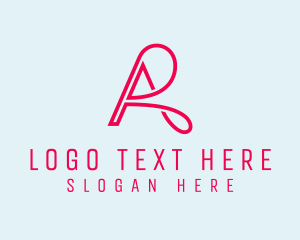 Letter Ar - Feminine Elegant Company logo design