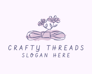 Yarn - Flower Yarn Craft logo design