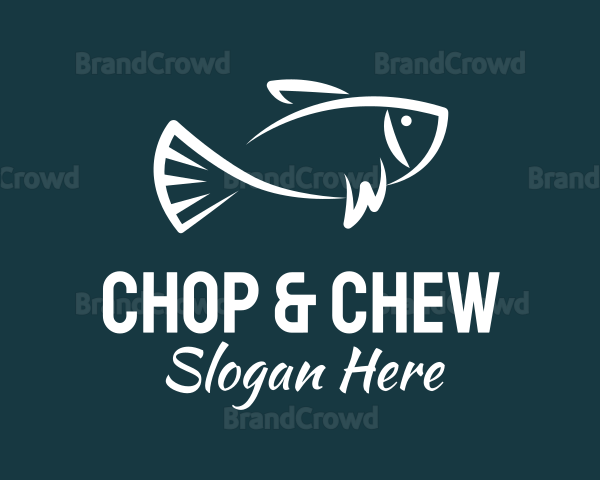 Carp Fishing Sketch Logo