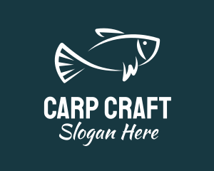 Carp - Carp Fishing Sketch logo design