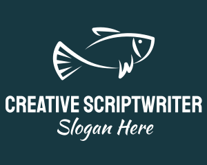 Carp Fishing Sketch logo design