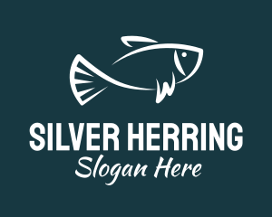 Carp Fishing Sketch logo design