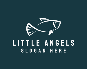 Carp Fishing Sketch logo design