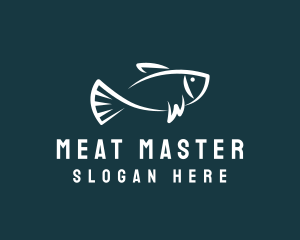 Carp Fishing Sketch logo design