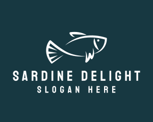 Carp Fishing Sketch logo design