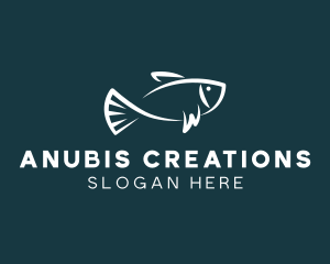 Carp Fishing Sketch logo design