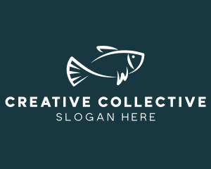 Carp Fishing Sketch logo design