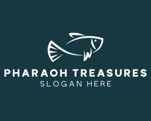 Carp Fishing Sketch logo design