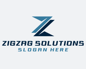 Letter Z Technology Digital logo design