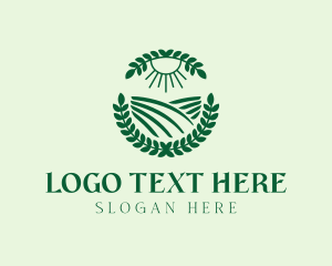 Countryside - Countryside Farm Wreath logo design