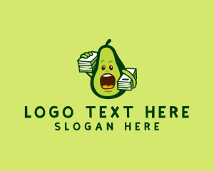 Studying - Avocado Student Worker logo design