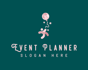 Planner - Balloon Moon Party logo design