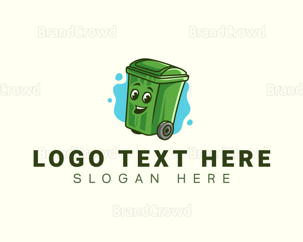 Garbage Trash Bin Logo