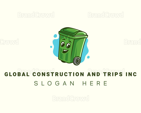 Garbage Trash Bin Logo