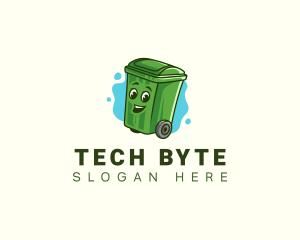 Garbage Trash Bin Logo