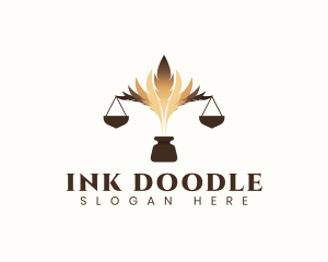 Legal Quill Ink logo design