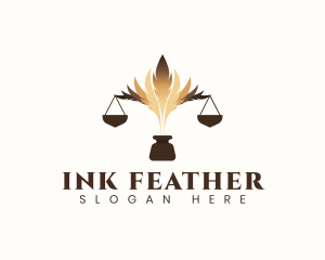 Legal Quill Ink logo design