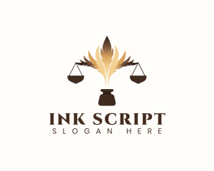 Legal Quill Ink logo design