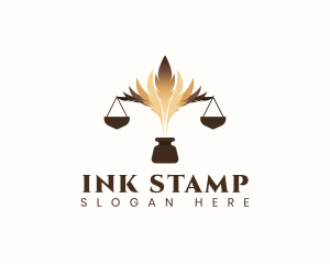 Legal Quill Ink logo design