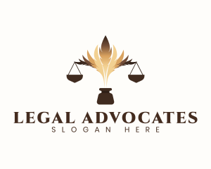 Legal Quill Ink logo design