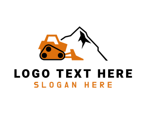 Mountain - Crawler Loader Mountain logo design