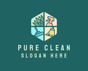 Cleaning Service Tools logo design