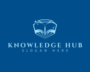 Learn - Diamond Book Academy logo design