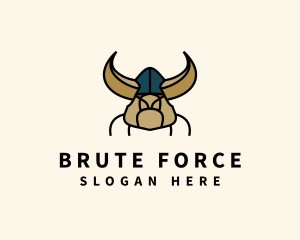 Brute - Angry Wild Viking logo design
