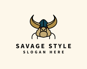 Angry Wild Viking logo design