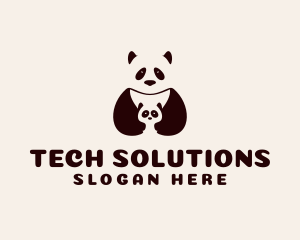 Wildlife Center - Panda Baby Vet logo design