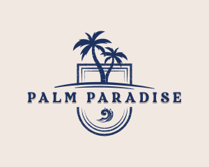 Palm Tree Resort logo design