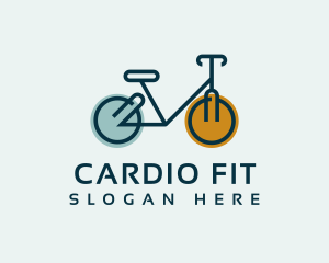 Cardio - Bicycle Cycling Wheels logo design