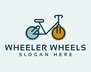 Bicycle Cycling Wheels logo design