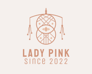 Pink Macrame Ornate  logo design