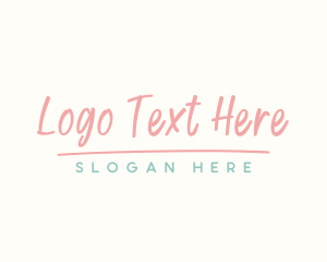 Cute - Pastel Childish Handwriting logo design