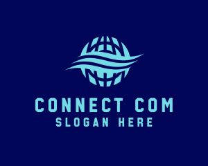 Telecommunication - Telecommunication Network Sphere logo design