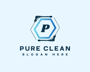 Pressure Washer Cleaner logo design