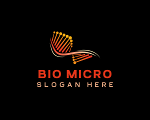 Microbiology - Medical DNA Genetics logo design