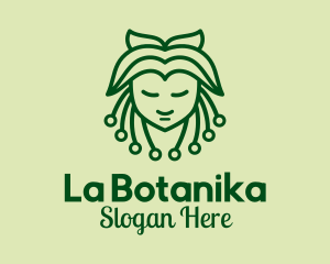 Natural - Green Nature Lady logo design