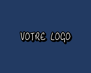 Vlogger - Retro Pop Art Handwriting logo design