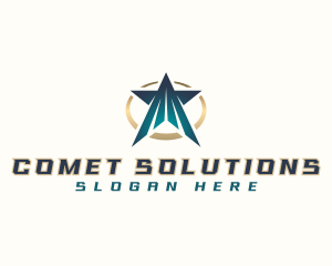 Comet - Cosmic Star Galaxy logo design