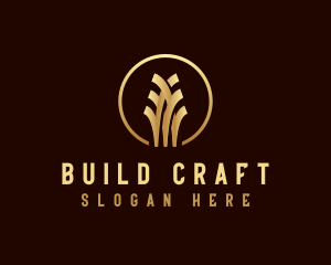 Real estate Building Contractor logo design