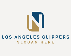 Modern Business Letter N Logo